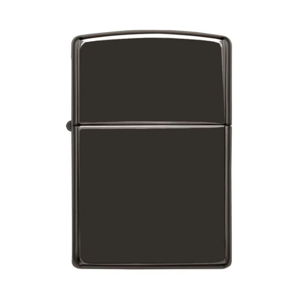 تصویر فندک Zippo مدل Classic High Polish Black با بدنه مشکی براق و طراحی شیک